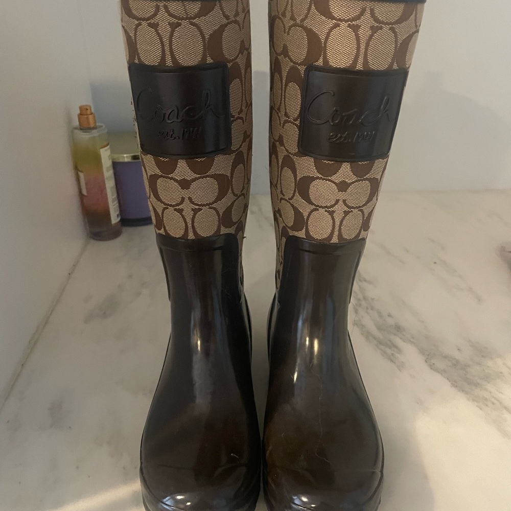 COACH RAIN BOOTS